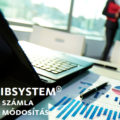 Kép IBSystem pénzügy - számla helyesbítés