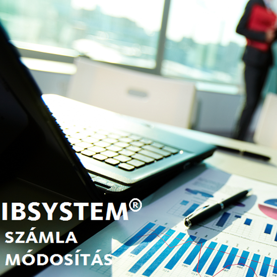 Kép: IBSystem pénzügy - számla helyesbítés